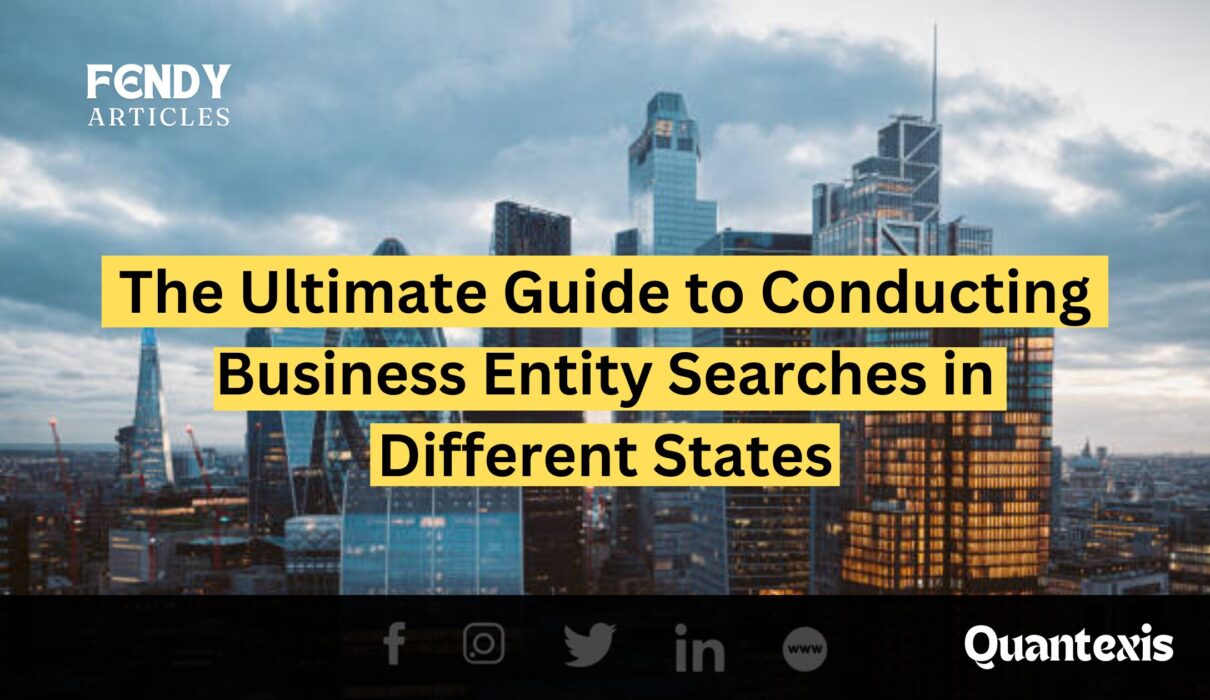 Business entity searches in different states